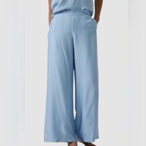 Athleta Sky Blue Calm Cool Wide Leg Lounge Pants